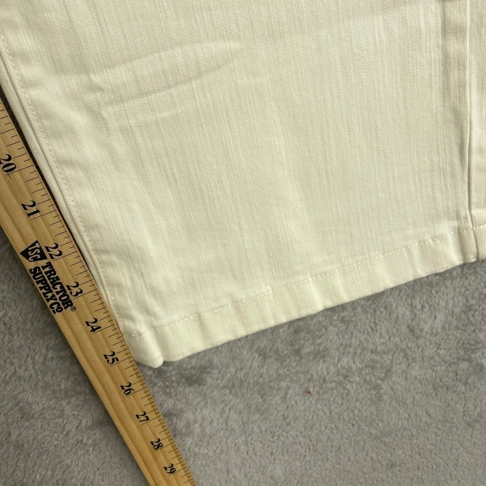 NEW Ella Moss Women's Size 12 Wide Leg Crop Pants Cream Cotton Blend - Picture 10 of 12